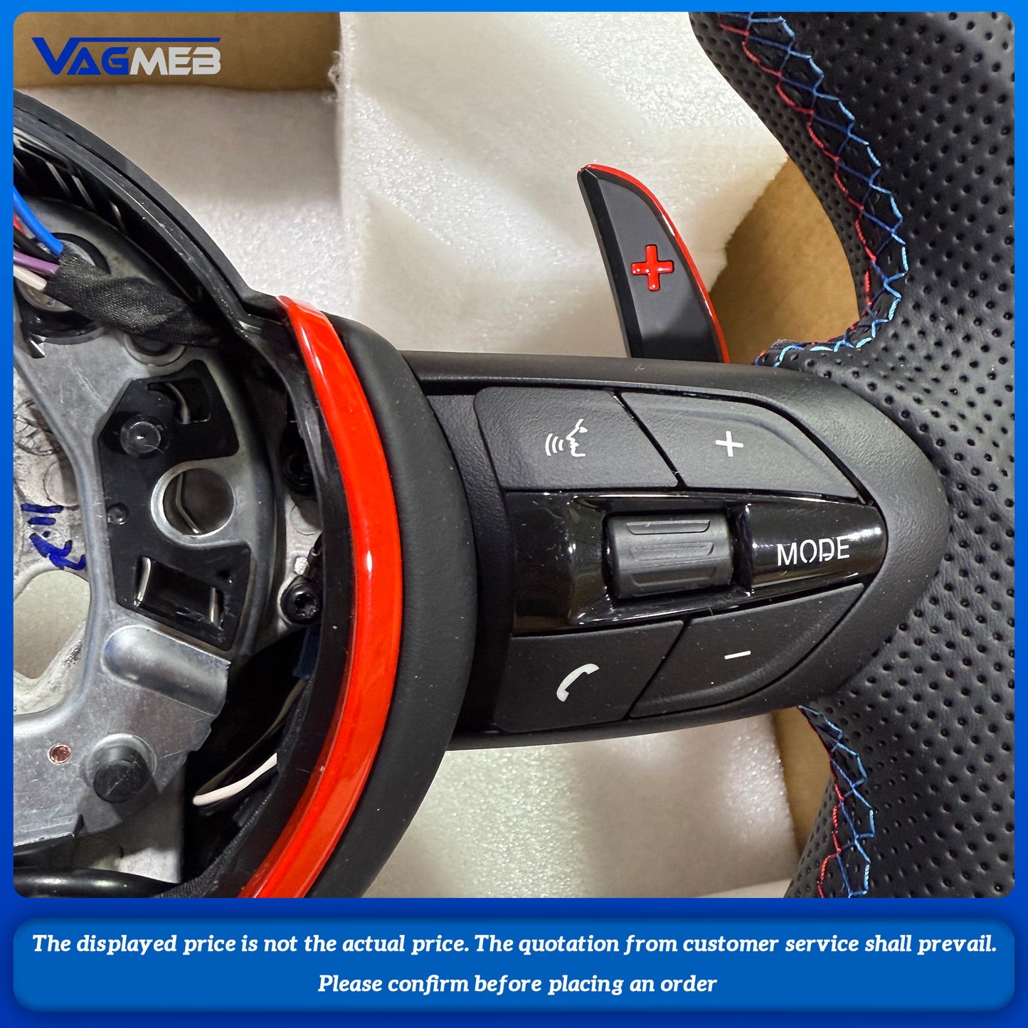Red style Flame Demon， Steering Wheel For Bmw F30 F10 F31 F20 F25 F22 F36 F33 F32 F80 F82 F11 F18 F01 F90 E90 Steering