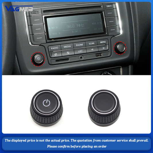 New Interior Info Radio CD GPS Display Screen Start Switch Volume Button For VW Polo 5 6R MK5 GTI Fox Golf 6 Accessories