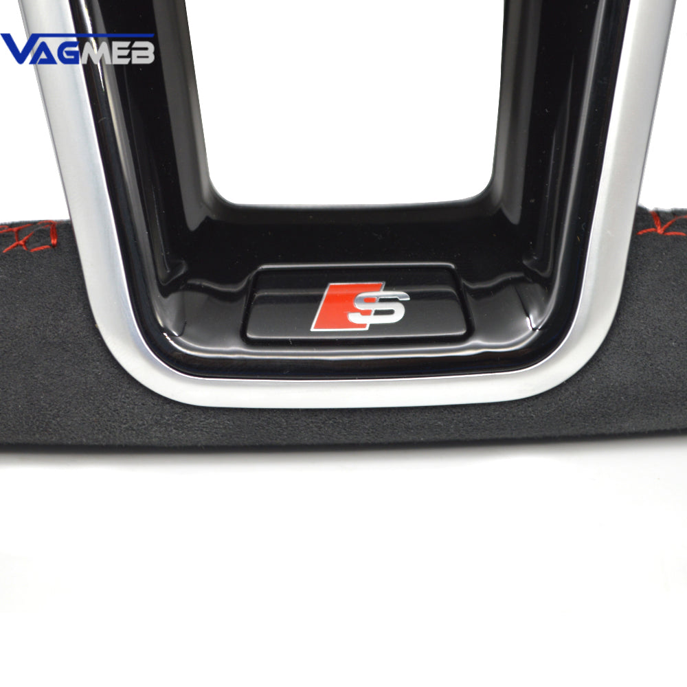 For Audi Q3 Flat-Bottomed Alcantara Multifunctional Steering Wheel With Paddles Assembly Accessories