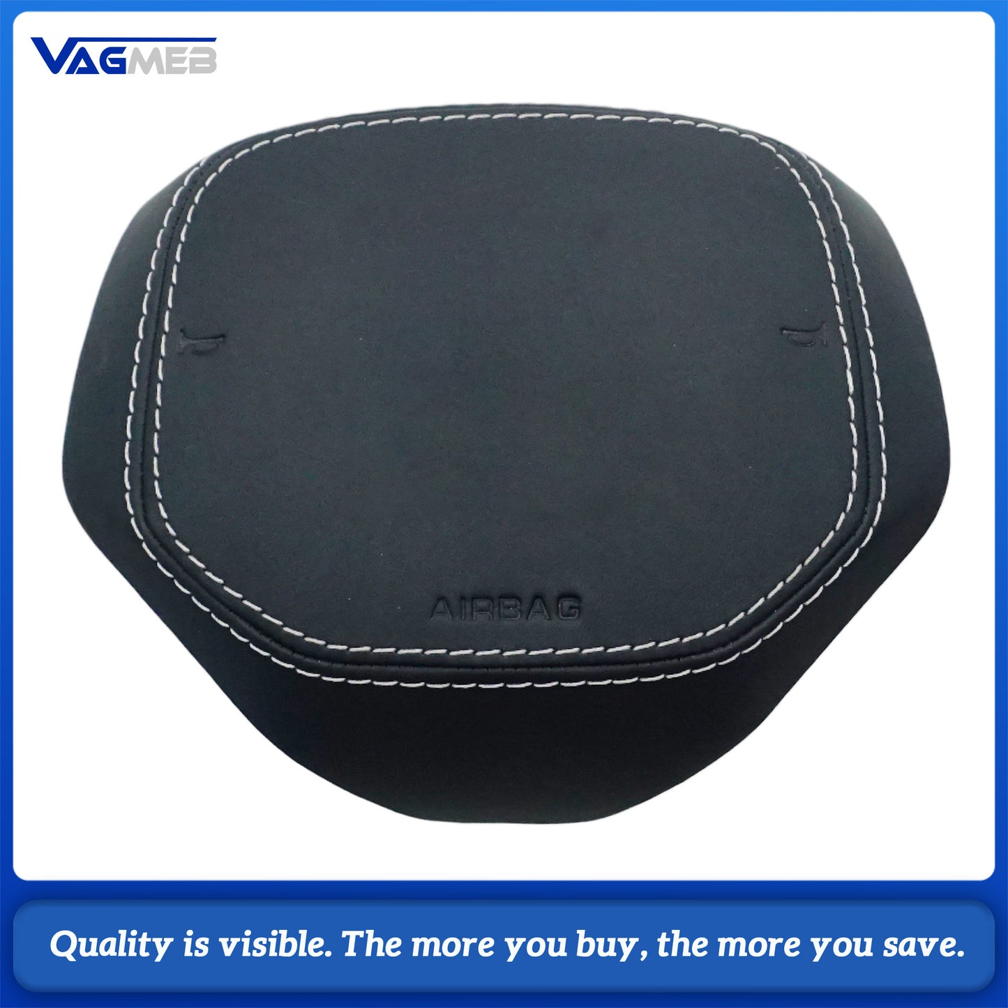 For VW Golf MK8 Upgraded Car Steering Wheel New Leather Perforated Design