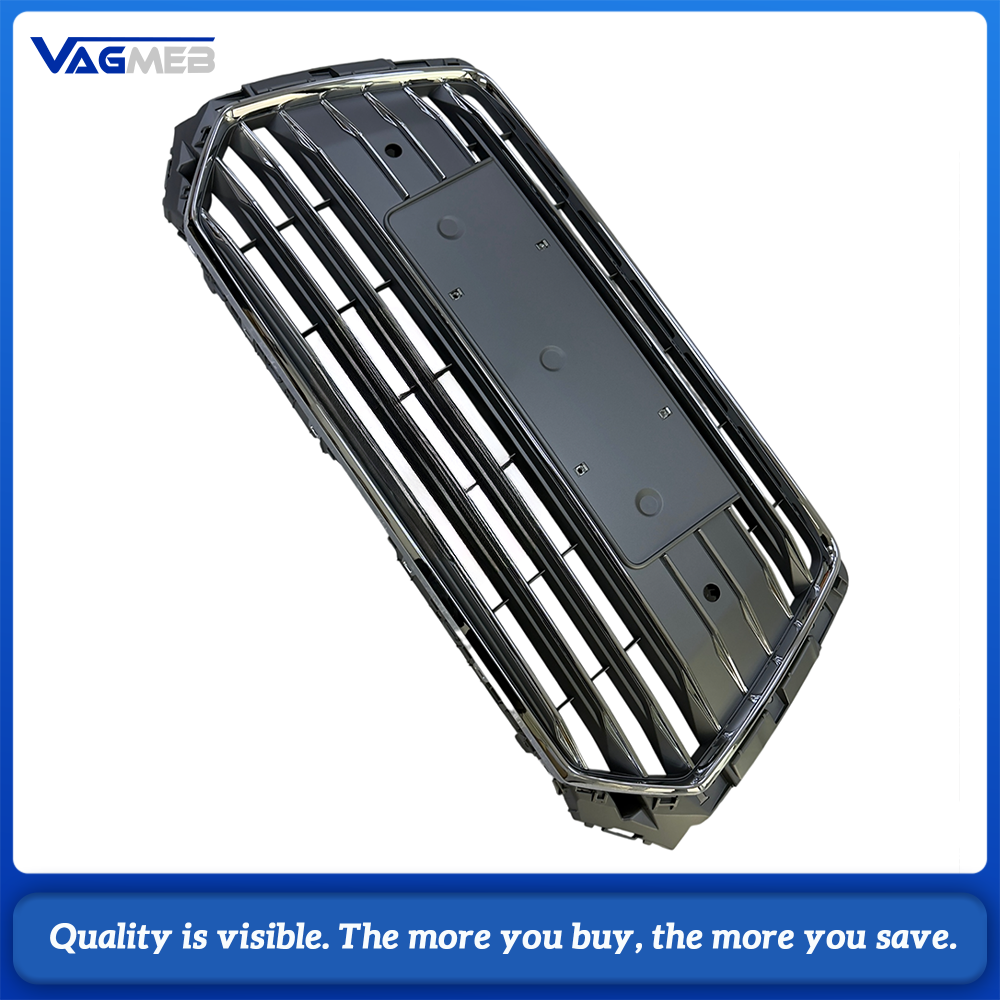 Silver Gray S-line Front Radiator Grille Car Upper Bumper Grill Replacement For Audi A4 B9 2019