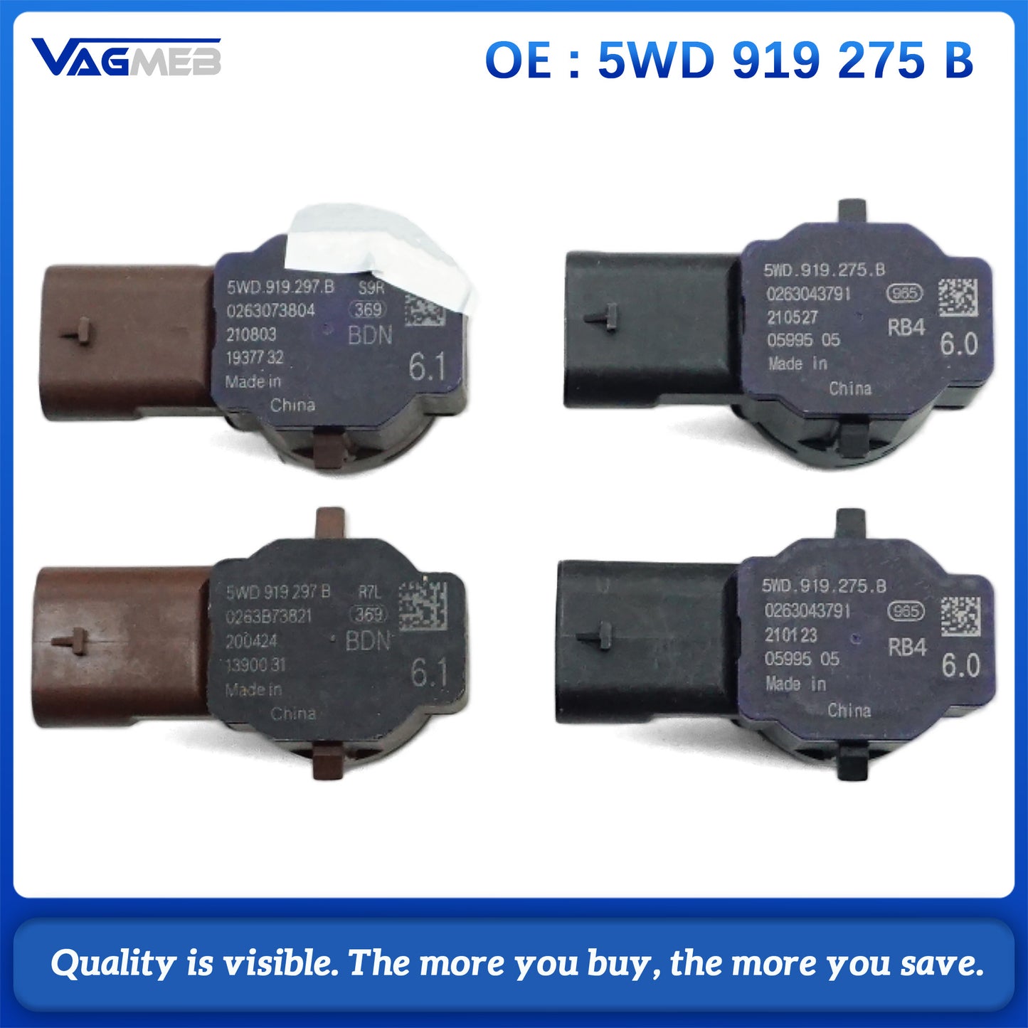 For Audi A3 8Y 2023  Limousine 4‑Sensor to 12‑Sensor PDC Retrofit Set