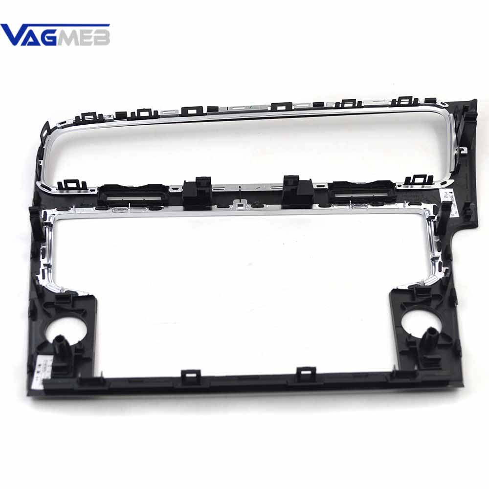 5GG819728S 8 inch Piano Black MIB Radio Frame Panel Plates Decorative Frame For VW Golf MK7 MK7 5GG 819 728 S