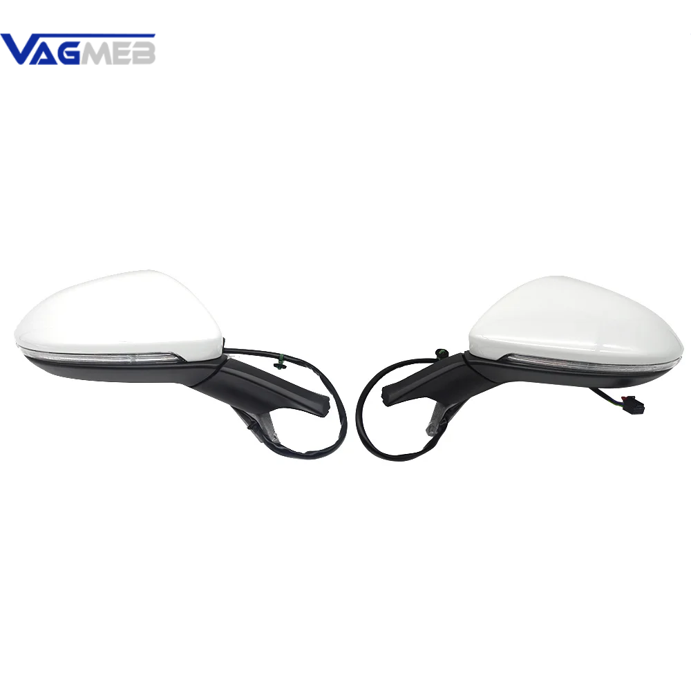 For VW Golf MK7 Auto folding mirror electric folding side mirrors with light Assembly 5GG 857 507 A + 5GG 857 508 A