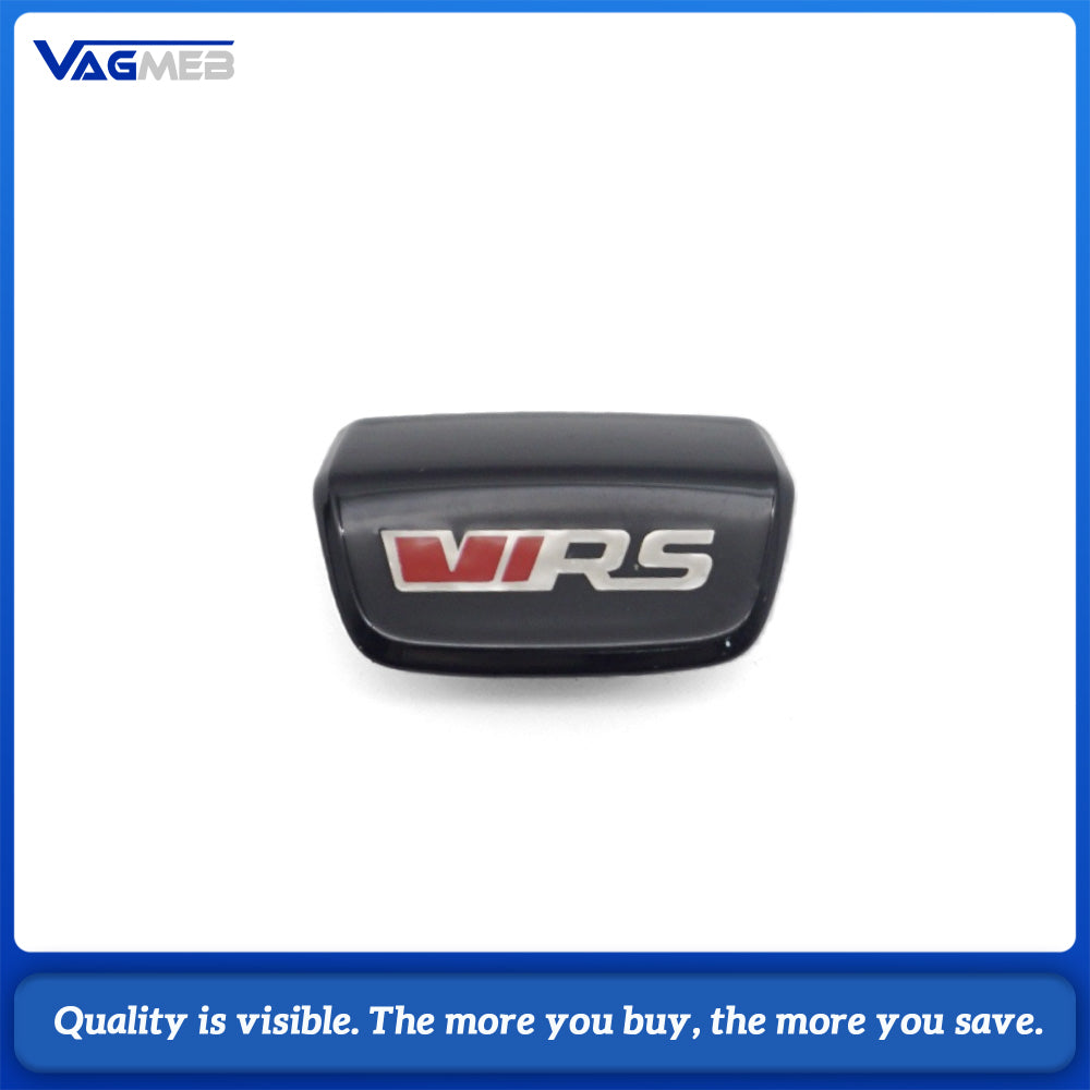 For Skoda VRS Sport Steering Center Logo Replacement Trim Gloss Black Base VIRS Badge