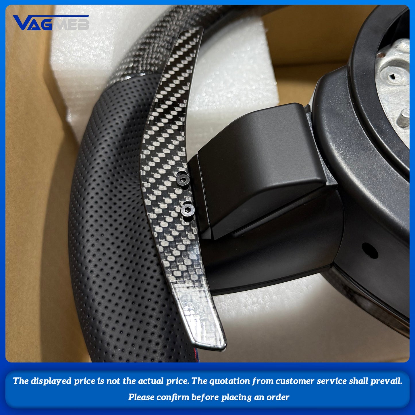 Carbon Fiber Steering Wheel For BMWM2 M3 M4 M5 M6 X5M X6M F80 F30 F10 LED Car Steering Wheel