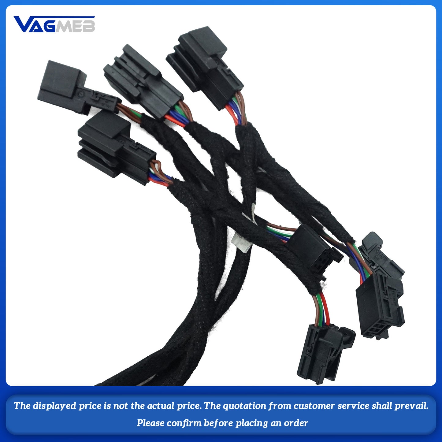 For Audi A6C8 A7, a set of handlebars + storage box + ambient lighting for the armrest