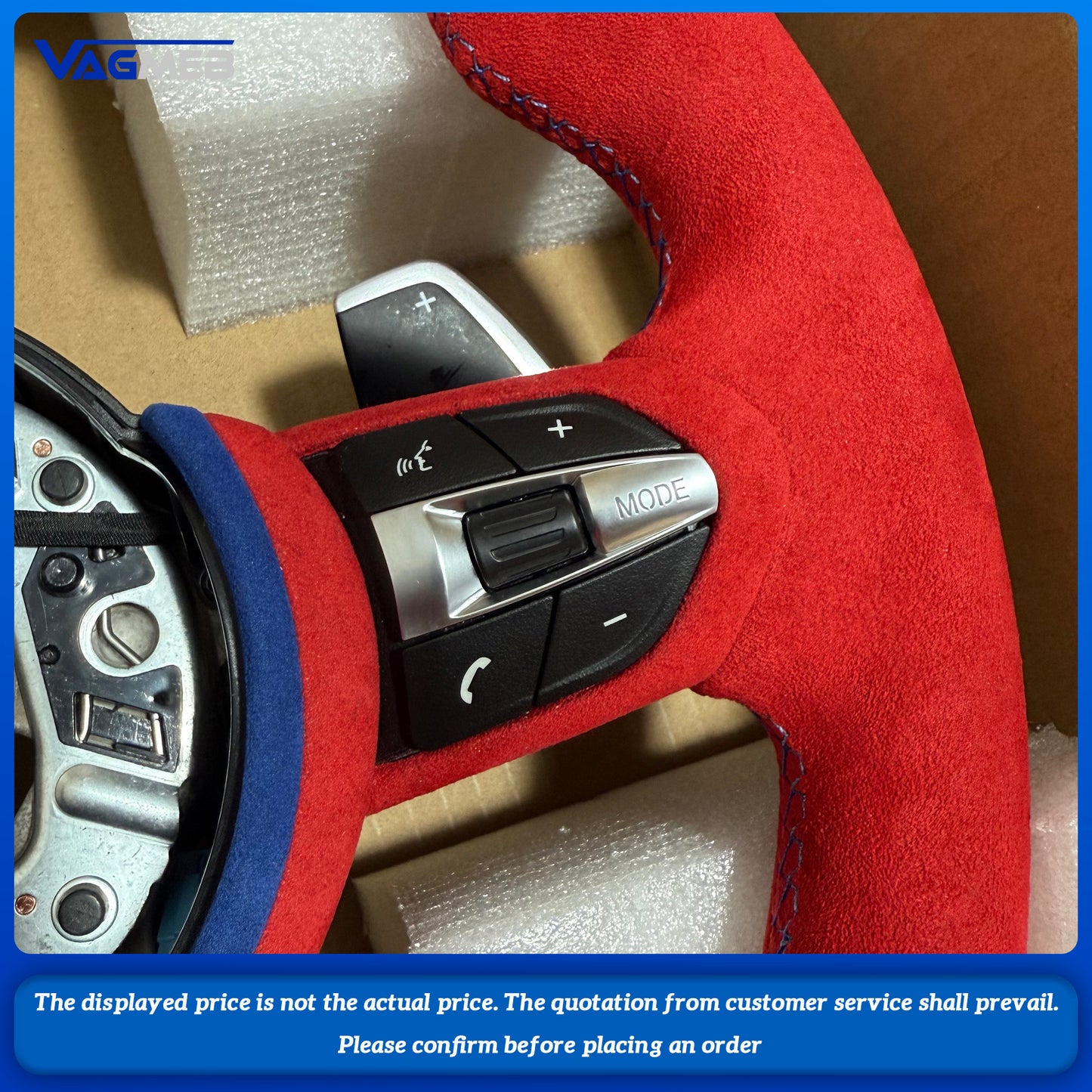 Wide Paddle M Sport Volante Lekrad Steering Wheel for BMW F10 F30 F20 F21 F22 F23 F31 F32 F33 F34 F36 F15 F16 F25 F26 F11 F06