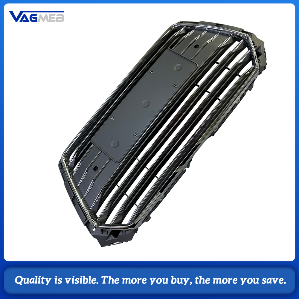 Silver Gray S-line Front Radiator Grille Car Upper Bumper Grill Replacement For Audi A4 B9 2019