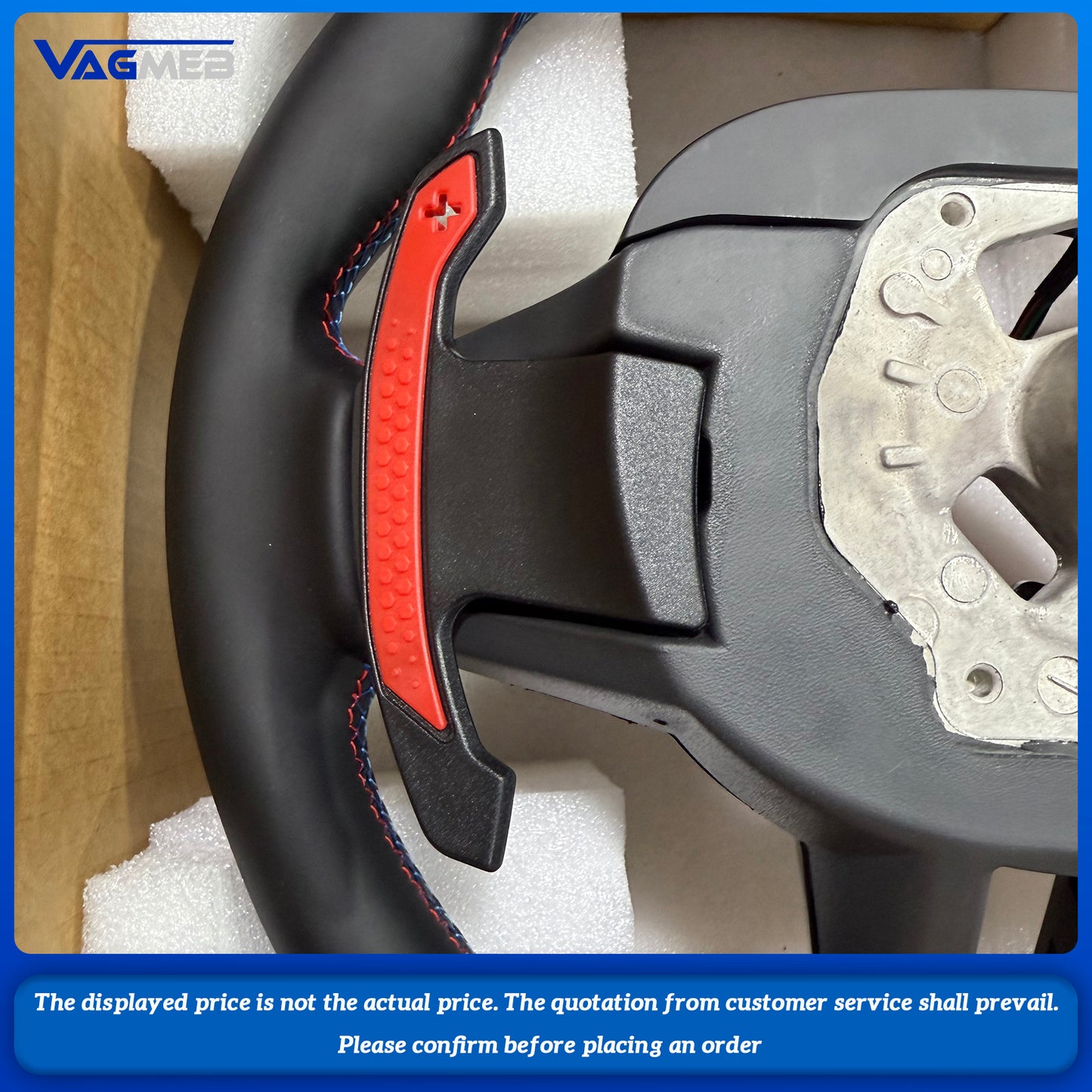 Sports Steering Wheel CS Nappa Leather For BMW 3 4 5 Series G20 G23 G26 G30 G32 G80 G82 G87 F90 G05 G06 G29 G42 Car Accessories