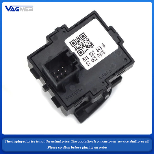 LHD original For Audi Q2 A3 8V S3 8V Hill Hold  Auto Hold Switch Brake Button white color 8V1 927 143 B