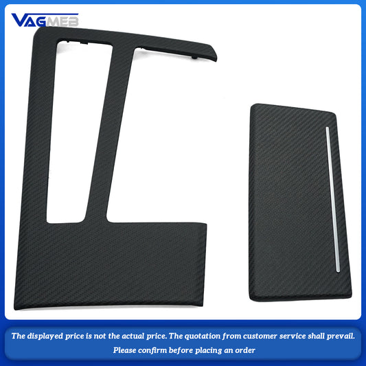 For Audi A6C8 A7 Central aisle cup holder carbon fiber trim plate