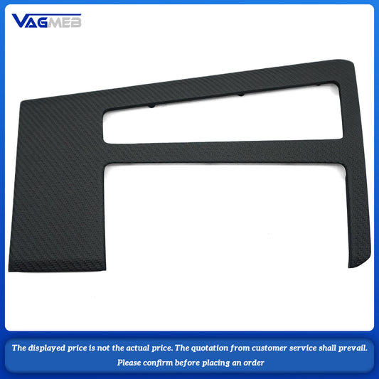 For Audi A6C8 A7 Central aisle cup holder carbon fiber trim plate