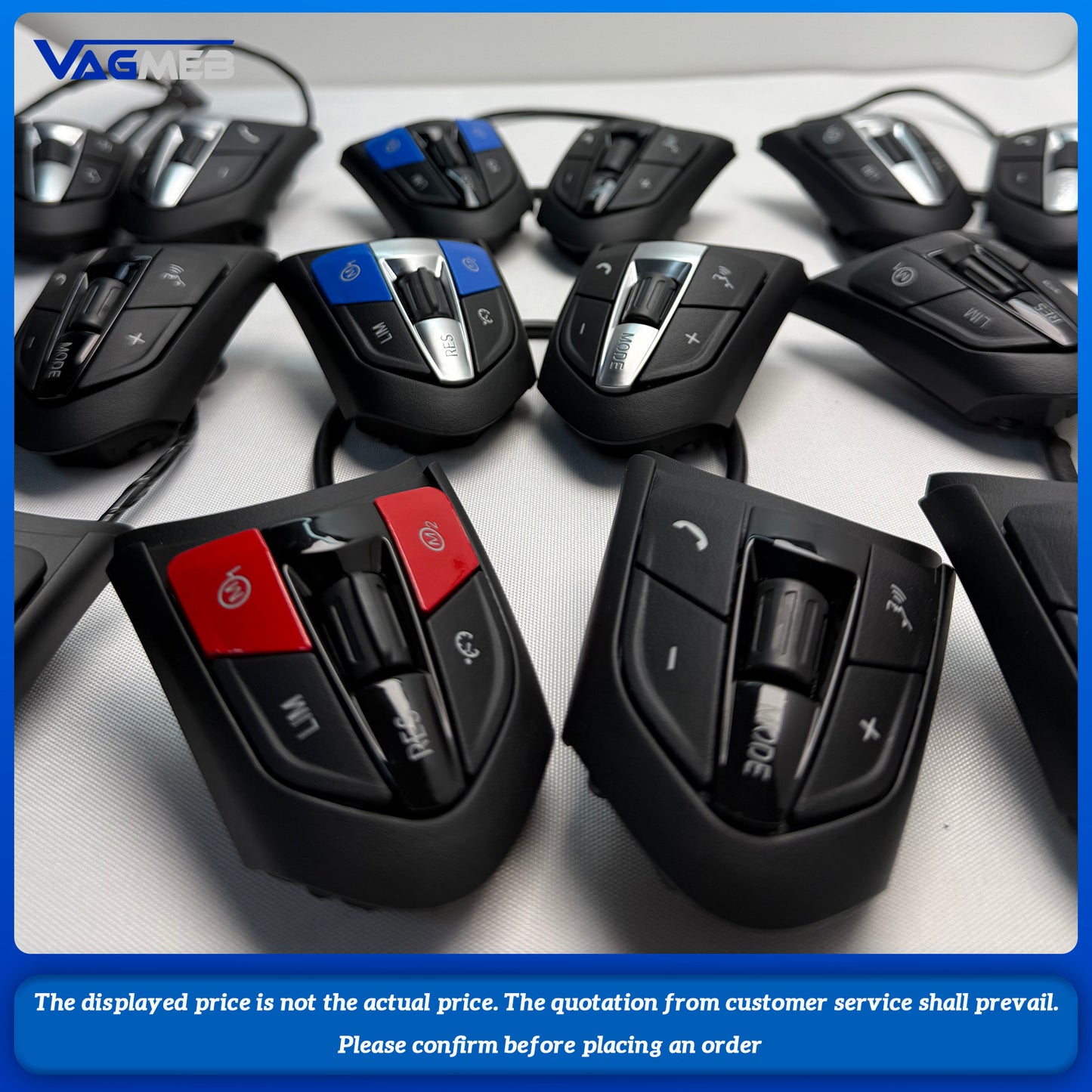 Black/Red/Blue Style For BMW 35 Series F20 F30 F31 F35 F10 F11 F18 E90 E91 E92 E93 Steering Wheel Button With M1M2 Button