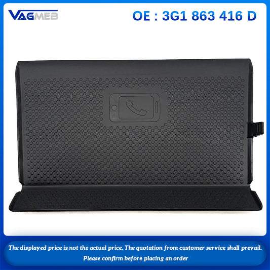 Auto Storage Box Wireless Charging Rubber Pad for VW Passat B8 3G1 863 416 D