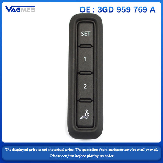 For VW Passat B8 Arteon driver electric power memory seat switch  3GD 959 769 A