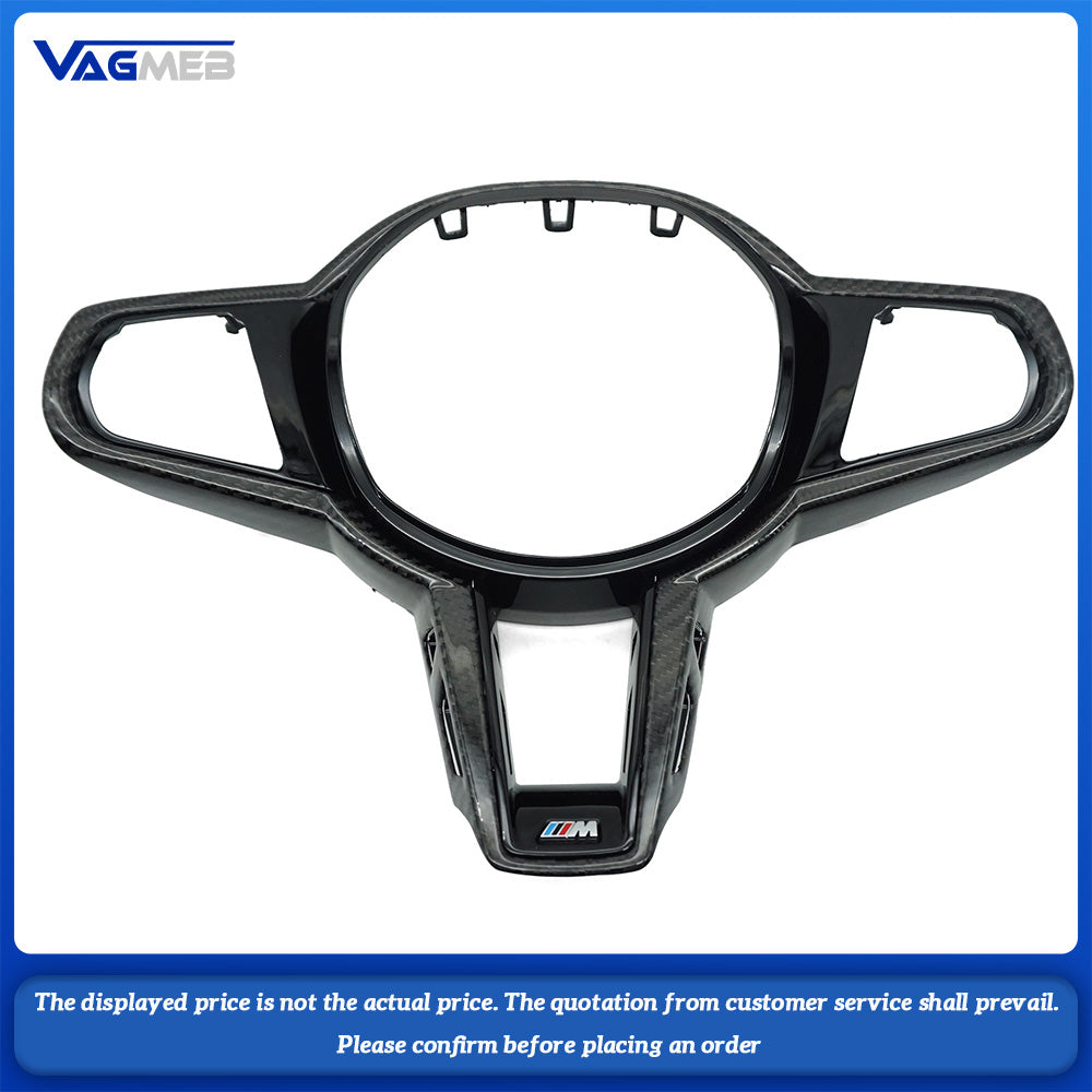 Carbon fiber steering wheel button frame with M1 M2 holes for BMW G14 G15 G20 G22 G26 G42 G30 G32 G01 G02 G05 G06 G80