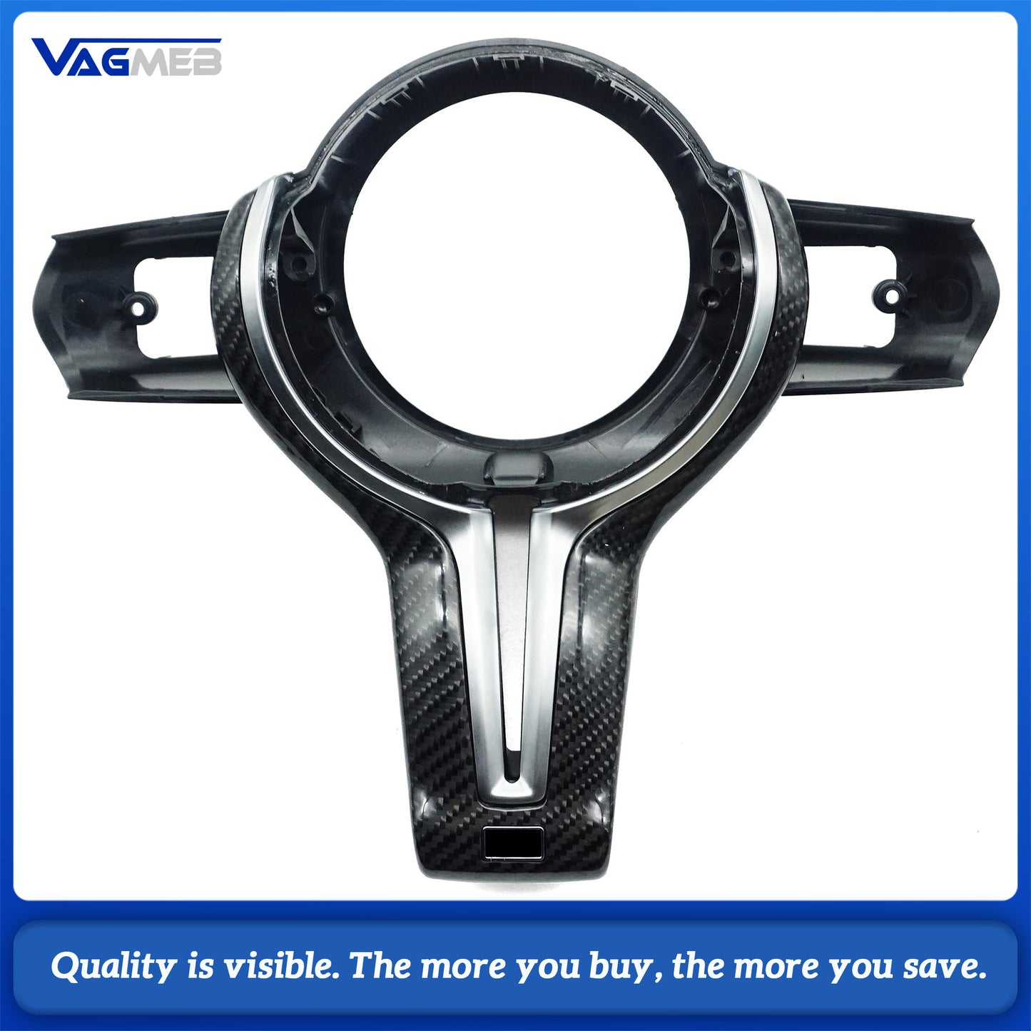 Car interior steering wheel decorative panel kit M1 M2 Key Carbon fiber For BMW M3 M4 F32 F30 F06 M-Sport