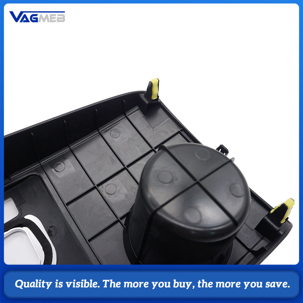 Center Console Shifter Bezel Gear Shift Panel Cover Cup Holder Trim Carbon Fiber For Toyota Tacoma 2005-2015