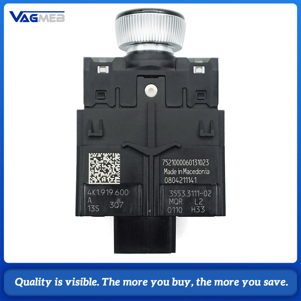 4K1 919 600A Volume Control Switch For Audi A6C8 A7 S6 S7 2019-2024 MMI Audio Control Knob Assembly
