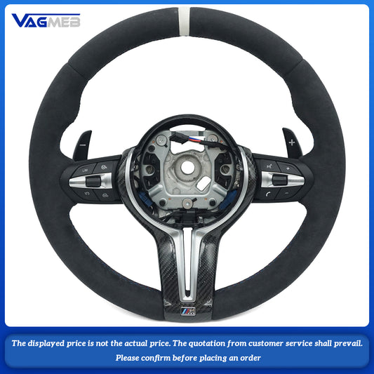 Alcantara sport car steering wheel For BMW M M3 M5 F10 F11 F13 F15 F20 F21 F22 F25 F01 F02 F03 F30 F31 F32 F35 F36 F48
