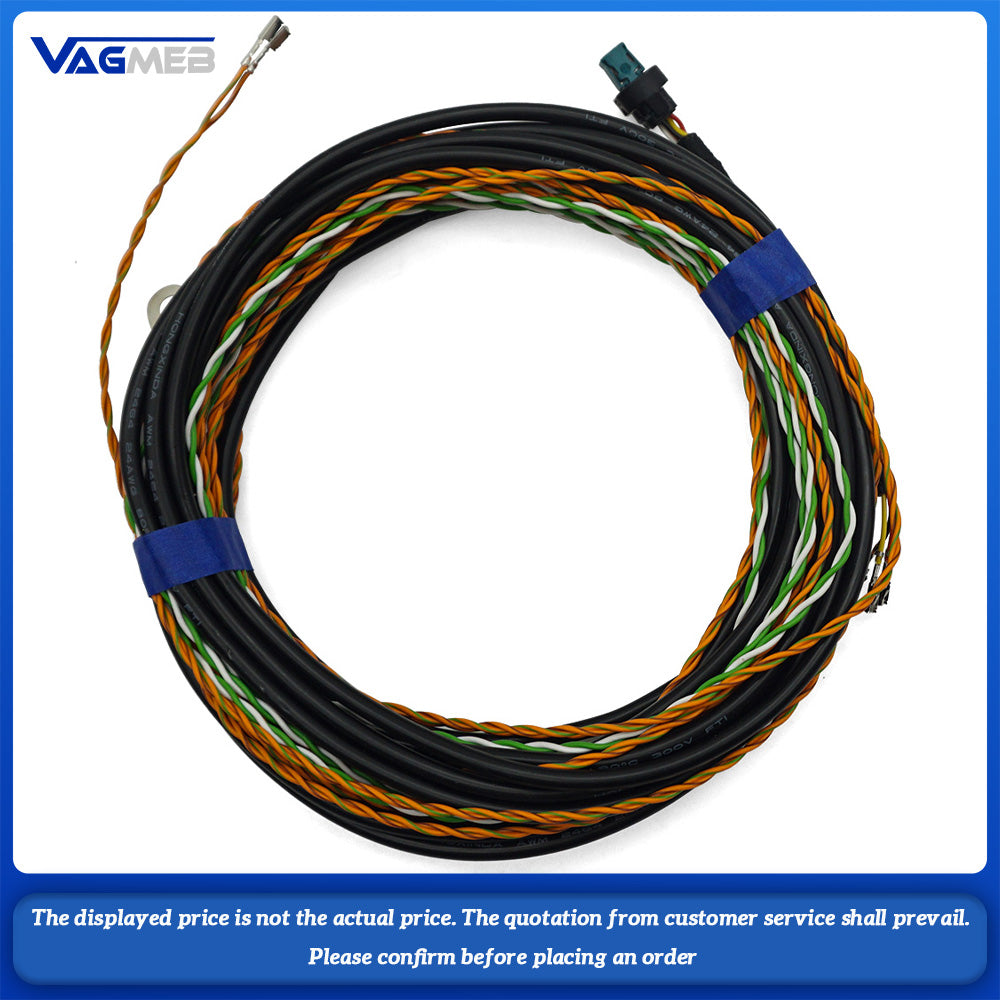 Retrofit reverse backup camera wiring wire cable harness kit For BMW F