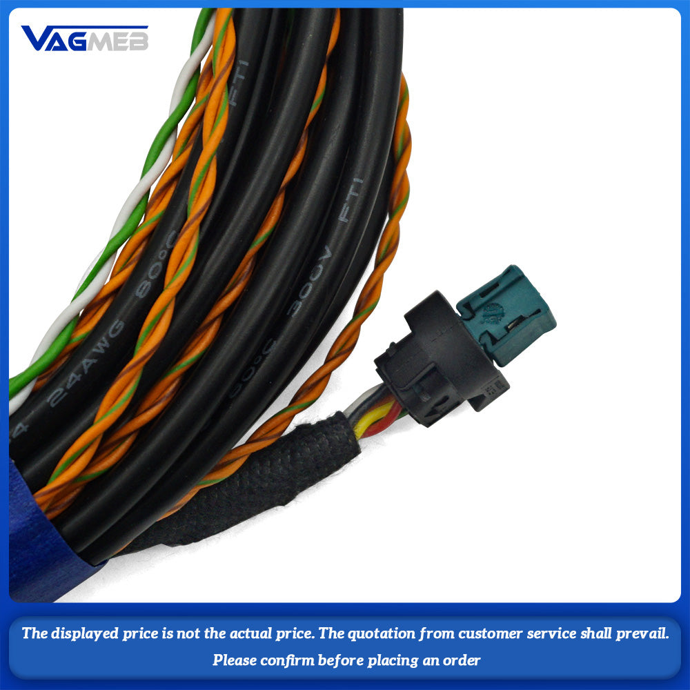 Retrofit reverse backup camera wiring wire cable harness kit For BMW F