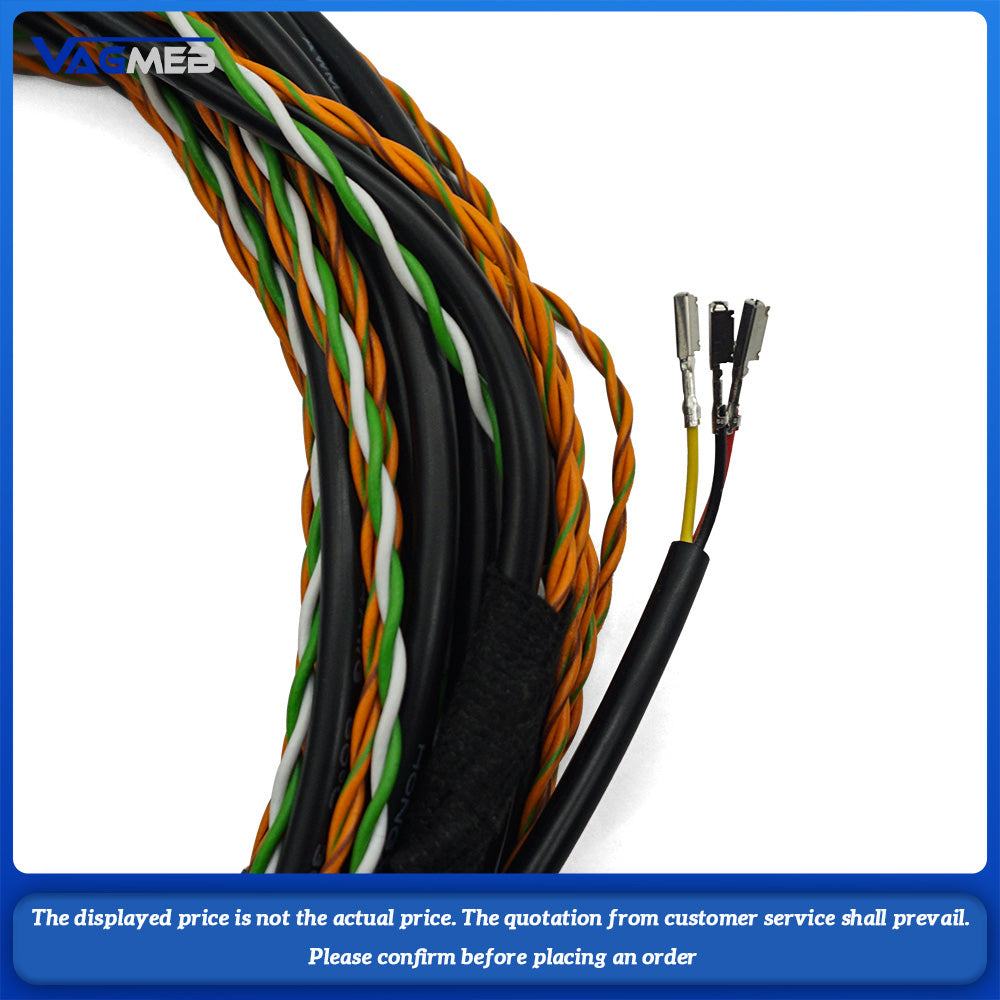 Retrofit reverse backup camera wiring wire cable harness kit For BMW F