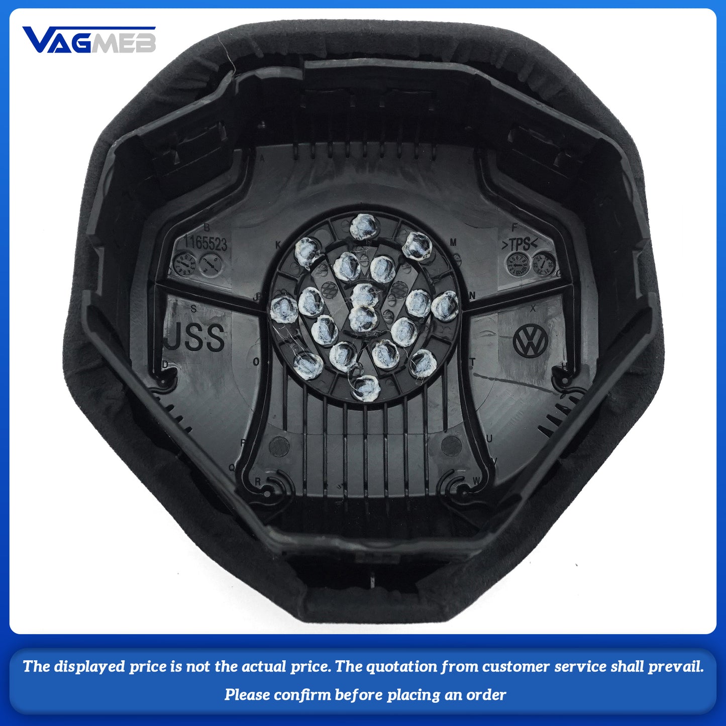 Steering wheel airbag cover multifunction steering wheel For VW Golf MK8