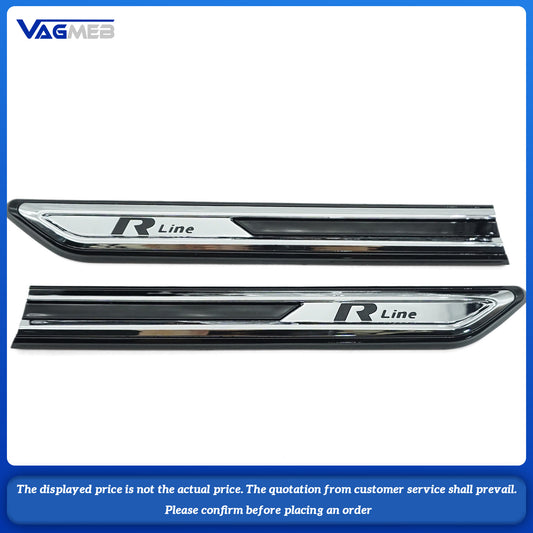 Car Accessories For VW Passat B8 Side Wing Fender Emblem Badge Stickers Cover Trim Decoration Silver