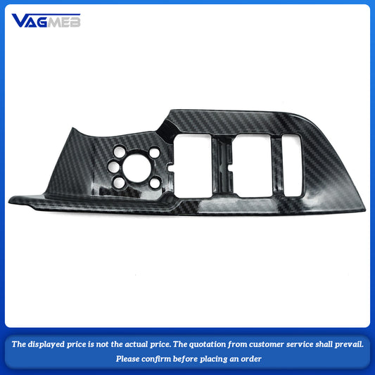Carbon Fiber Look Accessories Four-door window buttons Panel Decoration Cover Interior For Audi A6C8
