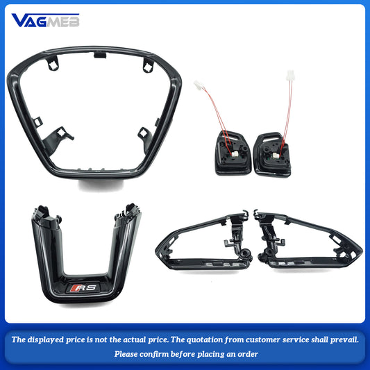 Steering Wheel Frame Suitable For Audi A6 4-Piece Set Of Adaptive Button Frames,steering Accessories，Car Accessories(1)