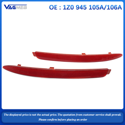 Rear Bumper Light For Skoda Octavia A5 A6 Seddan 2009 2010 2011 2012 2013 2014 Car-styling Tail Brake Reflector Stop Signal Lamp 1Z0 945 105A 106A