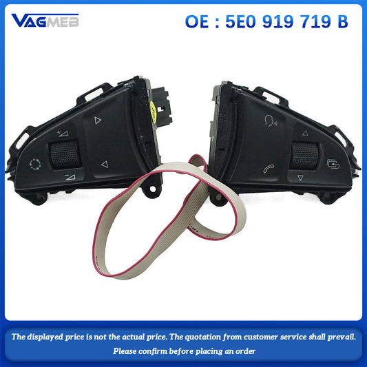 For MQB platform SKODA Octavia Steering wheel button Support paddles 5E0 919 719 B 5E0919719B