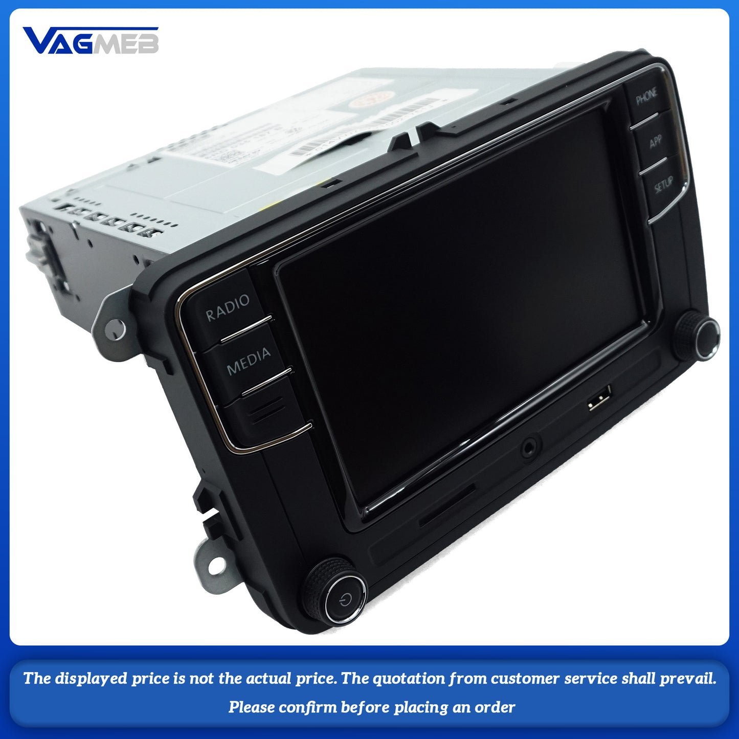 For VW 187B Host 6 buttons and adapter cable Equipped with wireless CARPLAY 6RD035187B 6RD 035 187 B