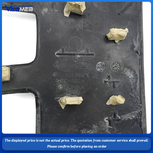 For Audi A6 A7 Forged carbon trim plate for the water cup holder in the central passage