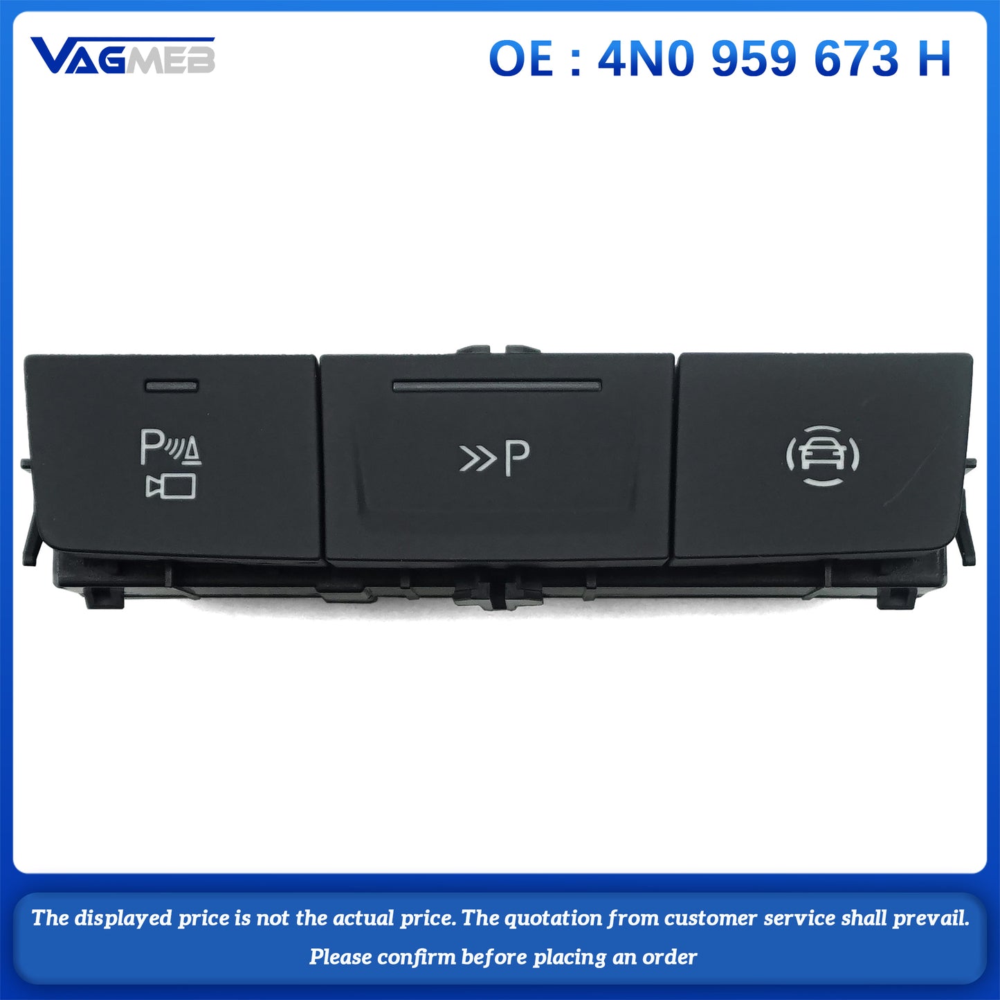 Multi functional parking radar button switch for Audi A6 C8 A7 Q7 Q8 4N0 959 673H