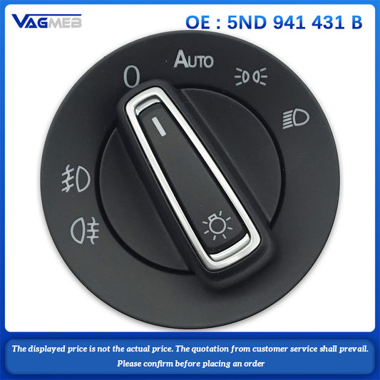 Automatic headlight switch for VW Golf 6 MK6 Passat B6 B7 Touran Tiguan cc 5ND 941 431 B