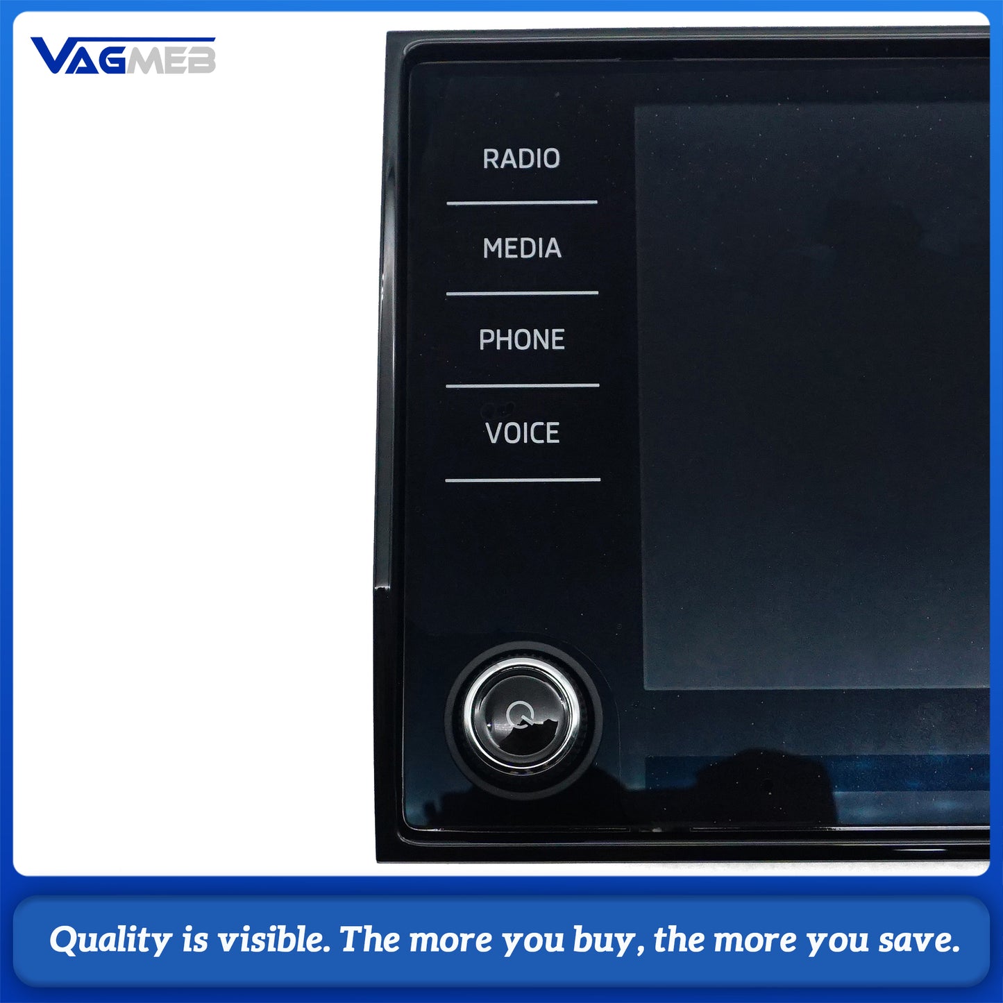 565 919 605 C 8 Touch Screen Display Monitor For Skoda Kodiaq Karoq Amundsen Bolero MIB2 Radio