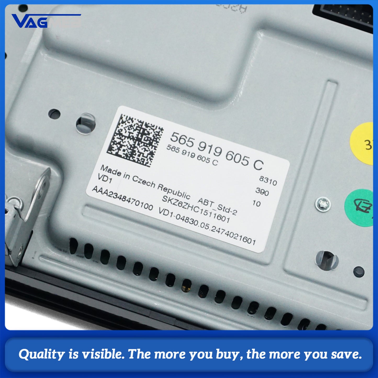 565 919 605 C 8 Touch Screen Display Monitor For Skoda Kodiaq Karoq Amundsen Bolero MIB2 Radio