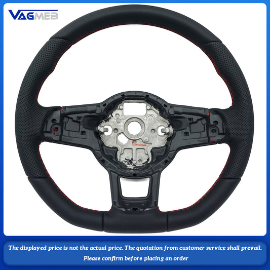 For VW Golf MK 6 7 7.5 GTI GTD GTE R Polo Customm carbon fiber RLine sports steering wheel half leather Alcantara Multi-color
