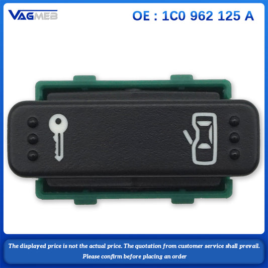 Car Central Door Lock Switch Satin Black Left For VW 1C0 962 125A