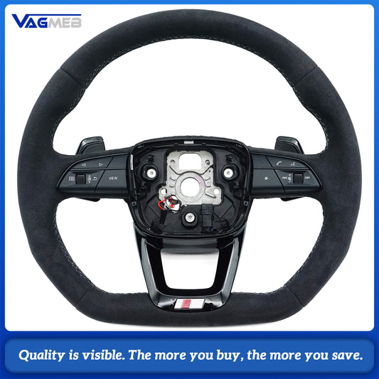 Upgraded all Alcantara material steering wheel With heating function For Audi Q5 FY Q7 4M Q8