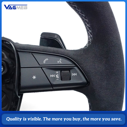 Upgraded all Alcantara material steering wheel With heating function For Audi Q5 FY Q7 4M Q8