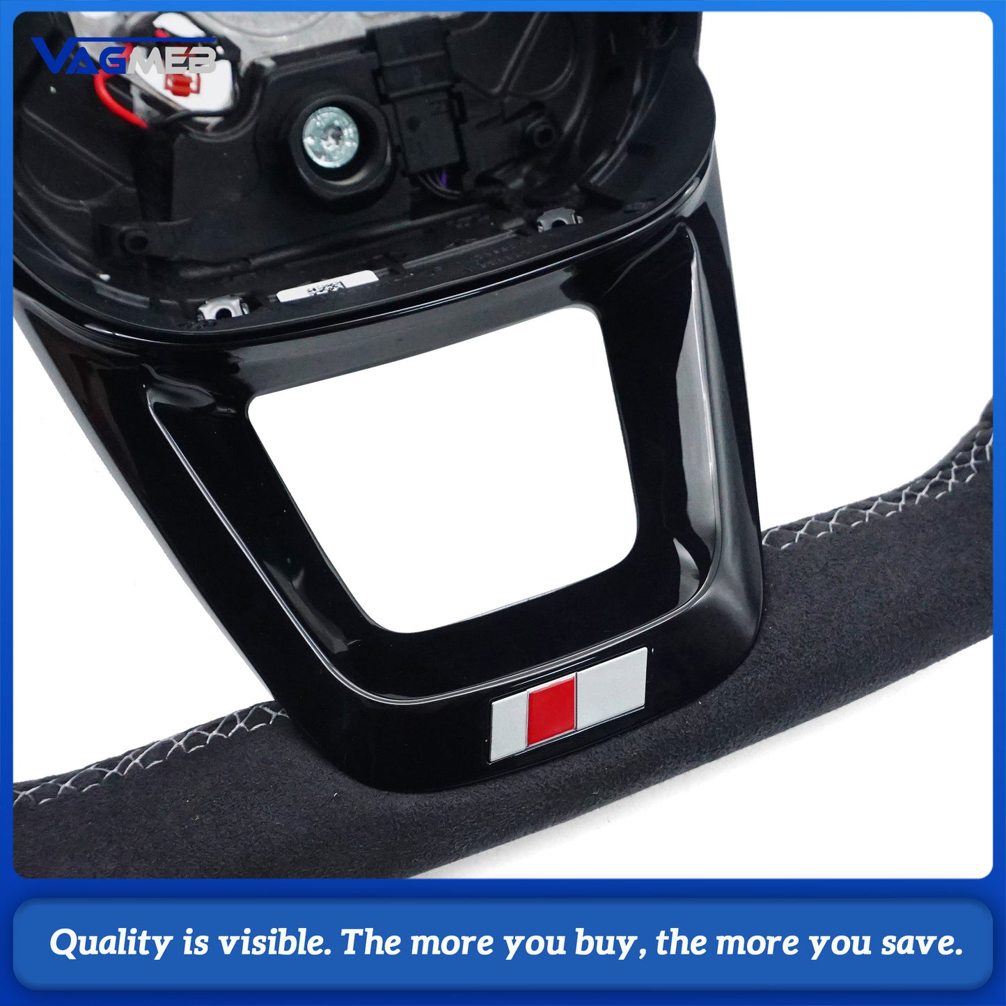 Upgraded all Alcantara material steering wheel With heating function For Audi Q5 FY Q7 4M Q8