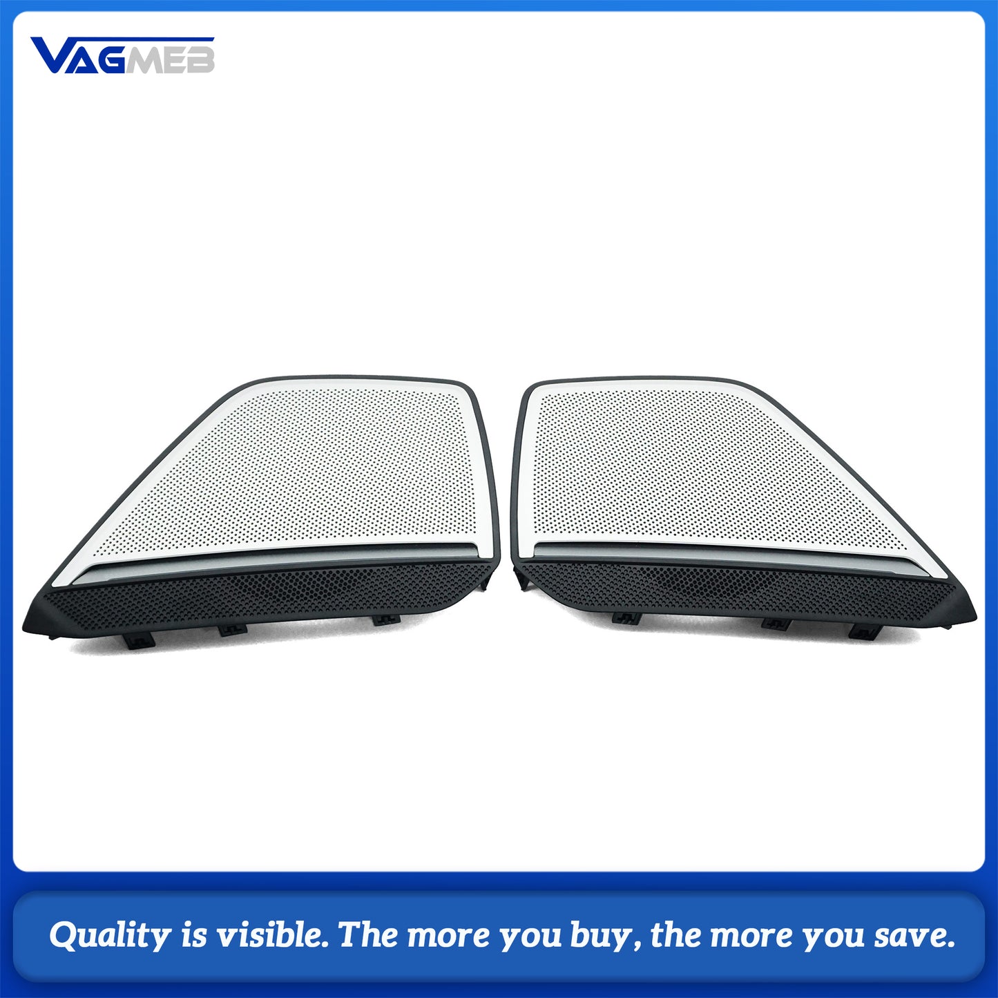 Car Speaker Cover 30 Colors LED Light Emission For Audi A6 C8 A7 Door Trim Panels Accessories