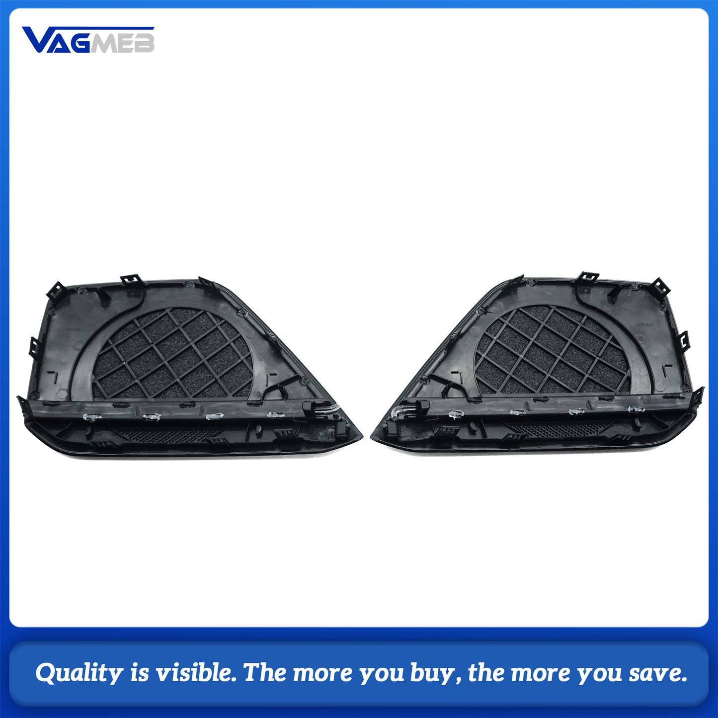 Car Speaker Cover 30 Colors LED Light Emission For Audi A6 C8 A7 Door Trim Panels Accessories