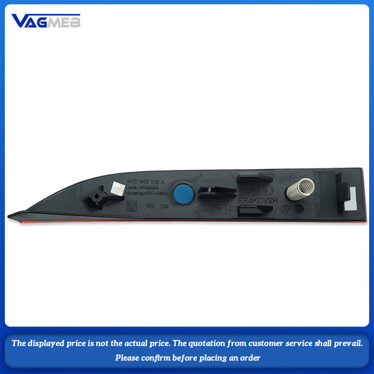 For Audi A6 C8 Rear bumper reflective trim - Dynamic type on the right outer side