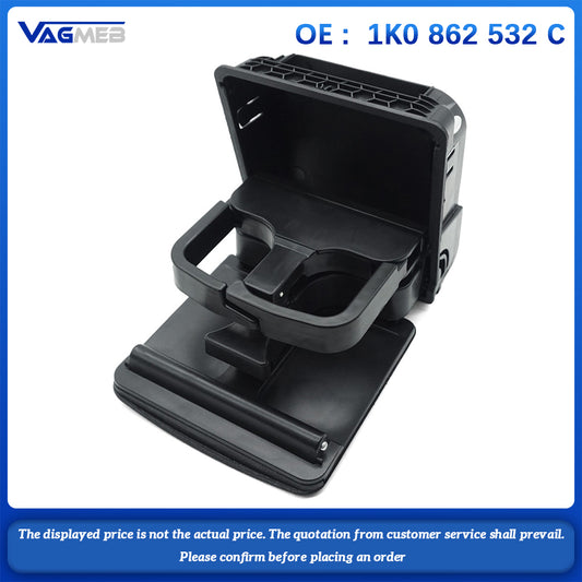 Central Console Armrest Rear Cup Drink Holder For VW Jetta MK5 5 Golf MK6 6 for vw golf 6 MKVI 1K0 862 532 C Clearance Storage Box