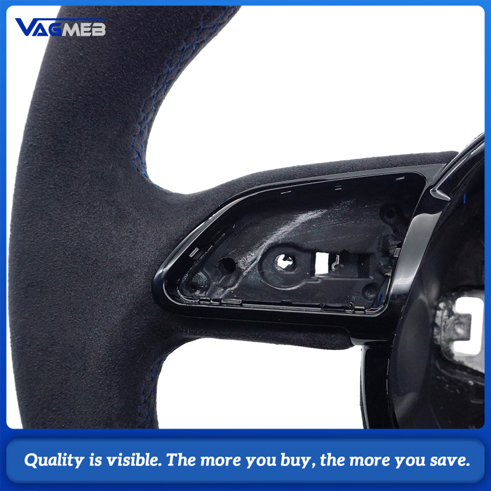 Leather material sports style steering wheel For Audi A4B8 steering wheel accessories, car accessories